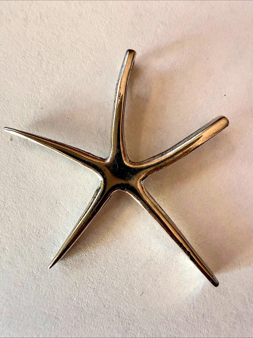 925 Silver Starfish Pendant Necklace